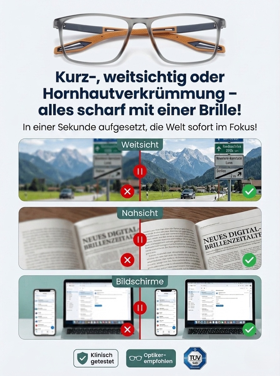 Die intelligente Brille mit Autofokus, entwickelt von einer jahrhundertalten Brillenmanufaktur!