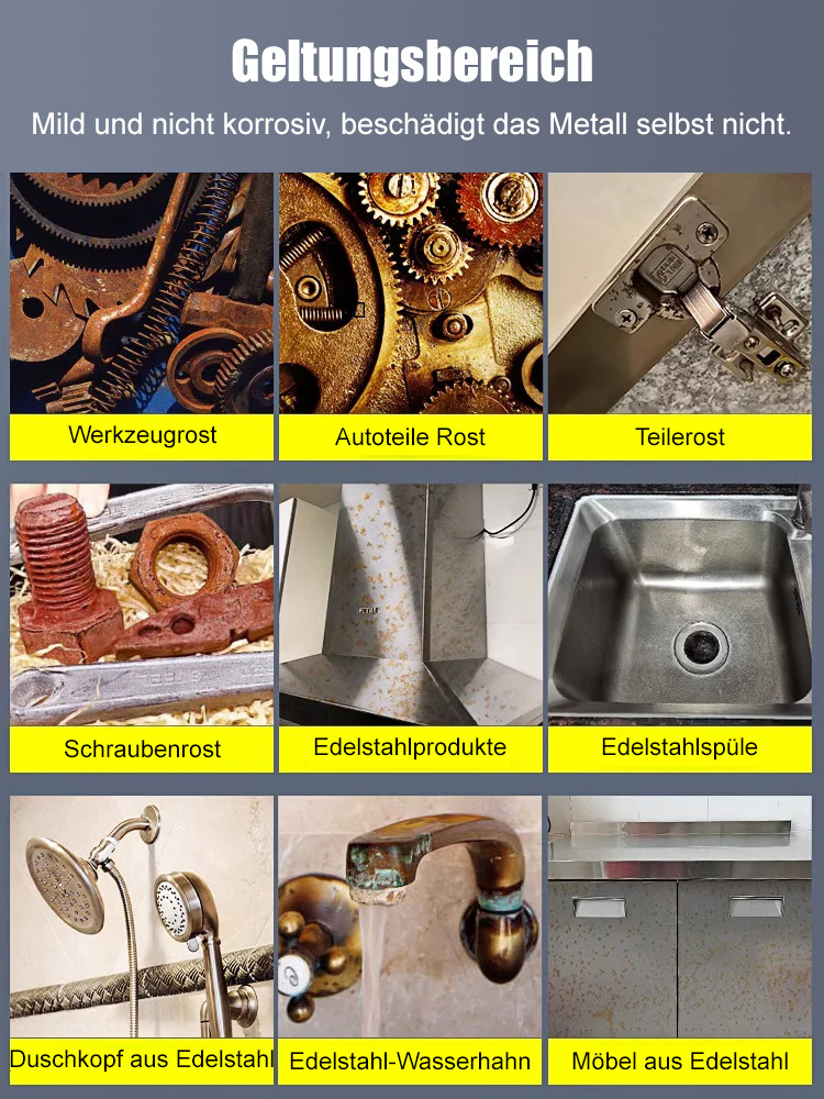 ✅🆗Rostfrei in 3 Sekunden! Löst Rost und erneuert Metall sofort. Über 1 Mio. mal weltweit verkauft！