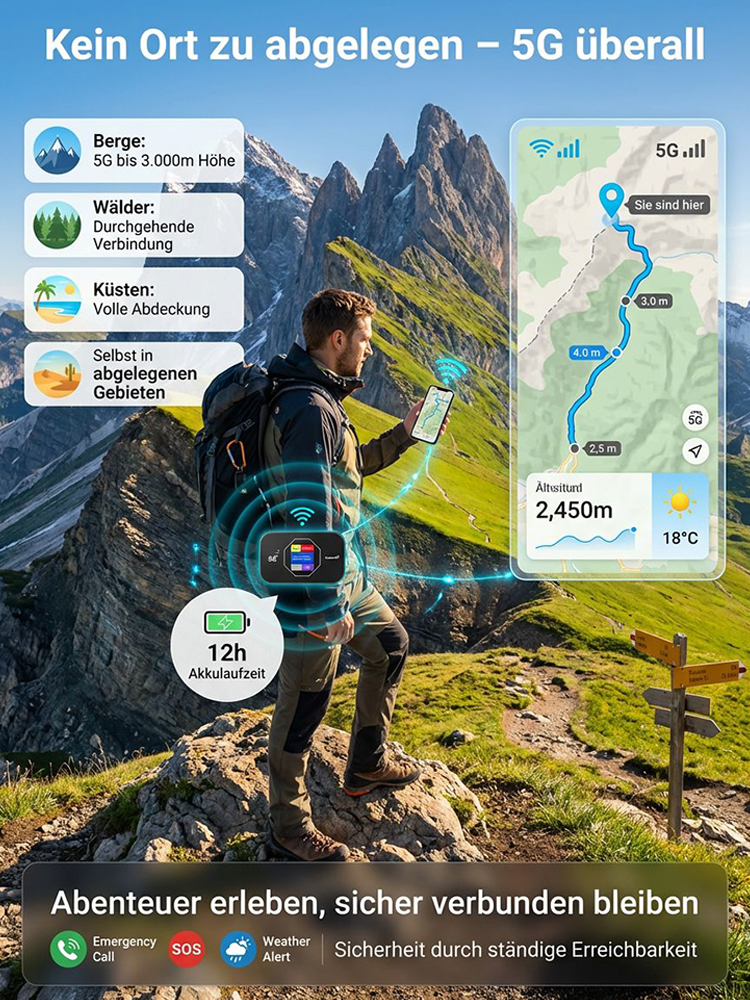 【WorldPass】Tragbarer 5G-Router