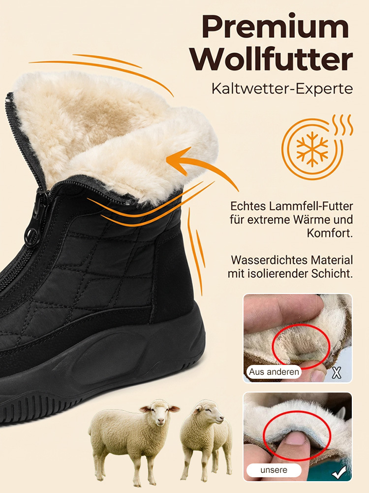 💝🥳【Warm & trocken bei -30°C】Superleichte und bequeme Damen-Winterstiefel aus dickem Leder
