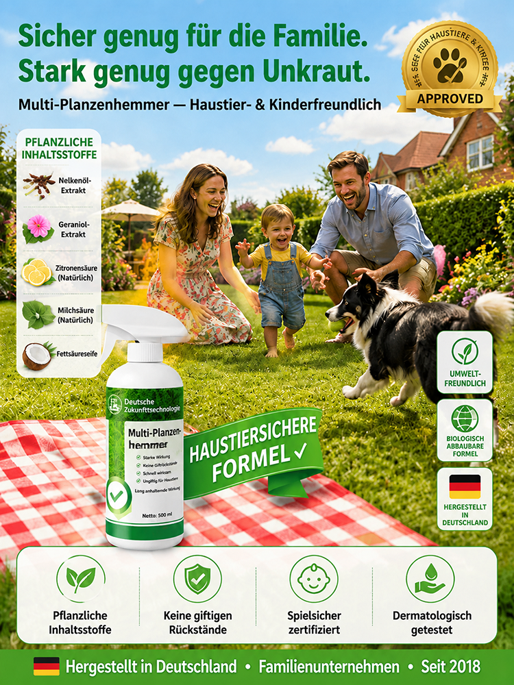 Hartnäckiges Unkraut und Bambus werden mit einem Sprühstoß beseitigt