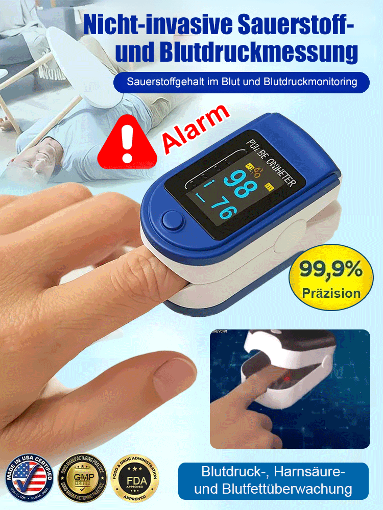 👨‍⚕️✅【Weltweit heiß verkauft 30W+】Schmerzfreies Blutzucker- und Blutdruckmessgerät