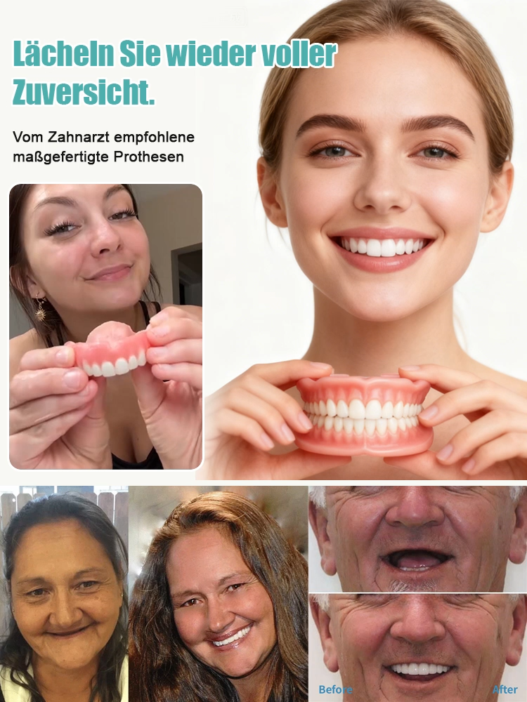 Vollständige, verstellbare Zahnprothese für ein selbstsicheres Lächeln