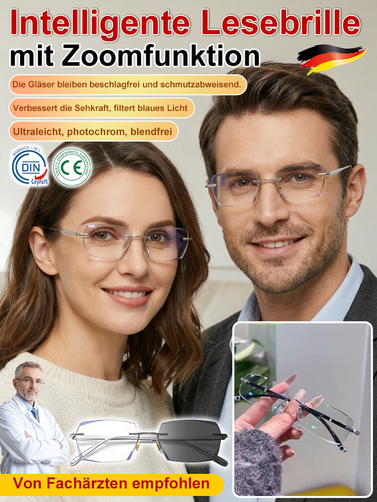 Automatische Farbwechsel-Lesebrille mit intelligenter Anpassung