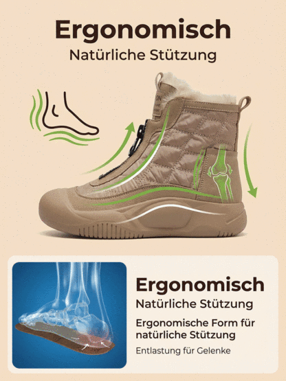 💝🥳【Warm & trocken bei -30°C】Superleichte und bequeme Damen-Winterstiefel aus dickem Leder