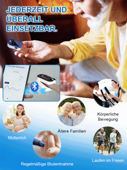 👨‍⚕️✅【Weltweit heiß verkauft 30W+】Schmerzfreies Blutzucker- und Blutdruckmessgerät