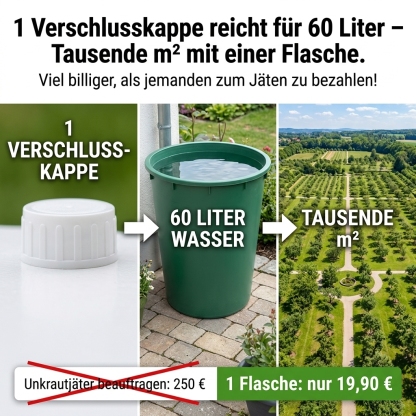 ✅👍Ultimatives Profi-Unkrautvernichter-Konzentrat: 1 Kappe für 1000 m² – Sichtbar in 3 Stunden & 3-fache Geld-zurück-Garantie！