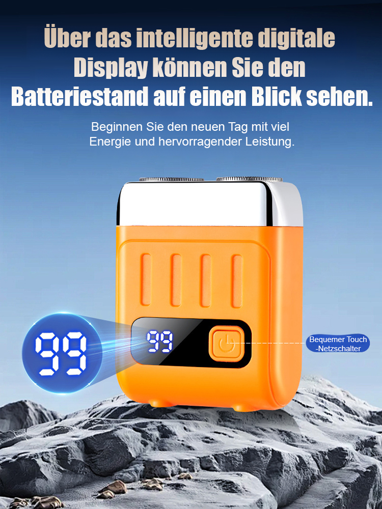 Intelligenter Digitalanzeige-Elektrorasierer mit Doppelringklinge