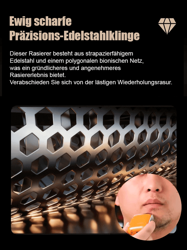 Intelligenter Digitalanzeige-Elektrorasierer mit Doppelringklinge