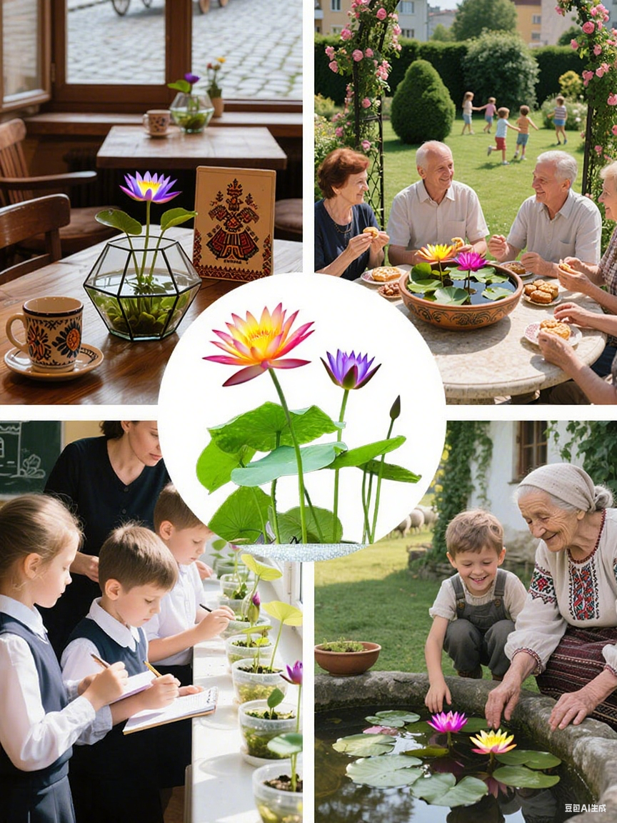 🎉💐Bodenlose hydroponische mehrfarbige Seerosen-Samen