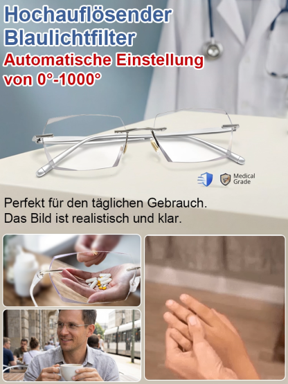 Automatische Farbwechsel-Lesebrille mit intelligenter Anpassung