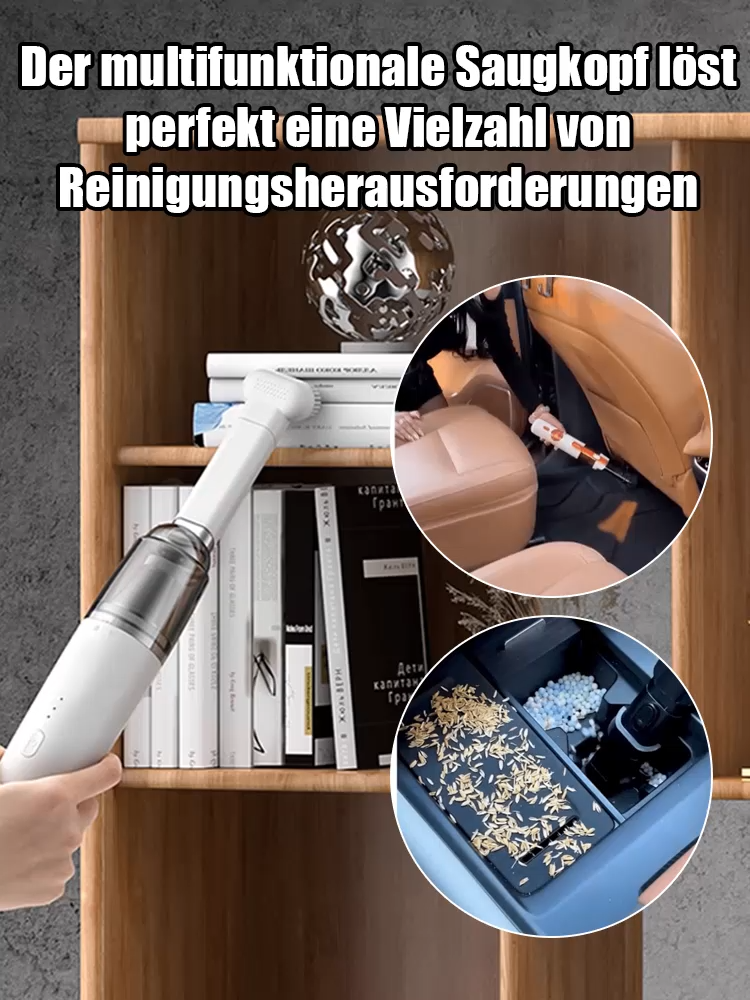 Kabelloser Mini-Autostaubsauger [Saug- und Blasfunktion]