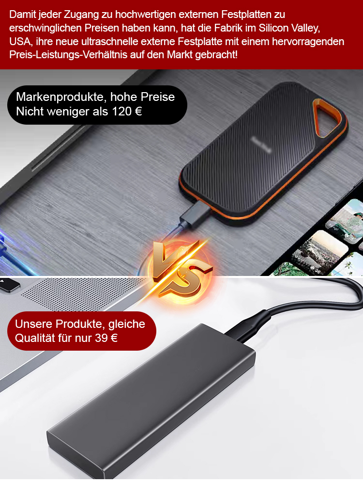 ✅🥇Tragbare Hochgeschwindigkeits-SSD