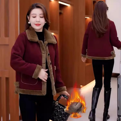 여성용 도톰 보온 올매치 기모 코트