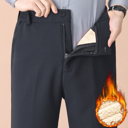 남성용 캐시미어 정장 팬츠