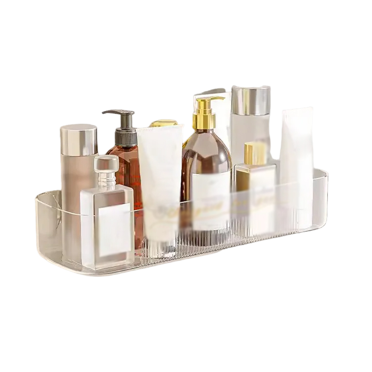 家用衛浴防潮壁掛置物架 加高免打孔盥洗用品收納架 瀝水架