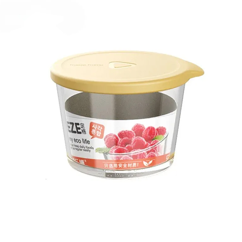 食品級玻璃密封罐 可疊加冰箱密封保鮮儲物罐 廚房食物收納罐