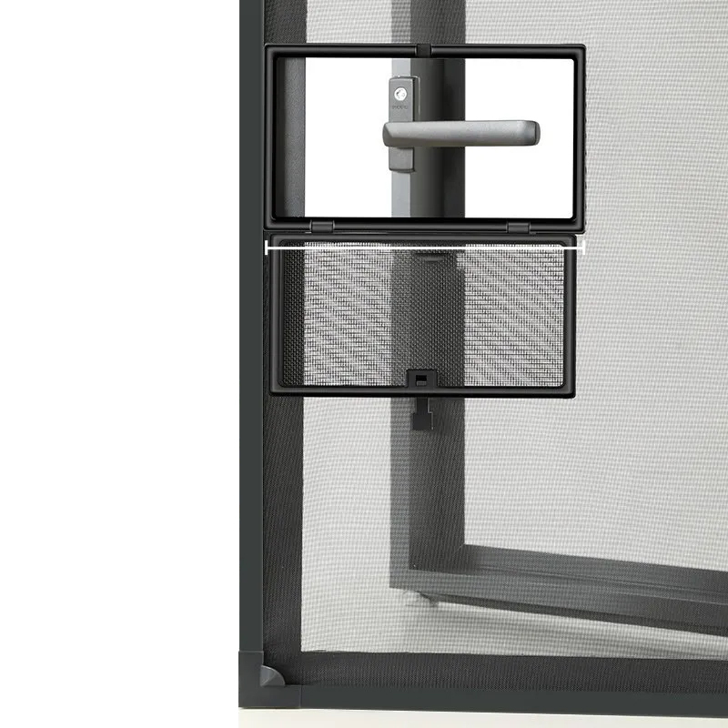 外開窗紗窗網自裝金剛網磁吸紗網小窗窗防蚊自黏隱形家用沙窗