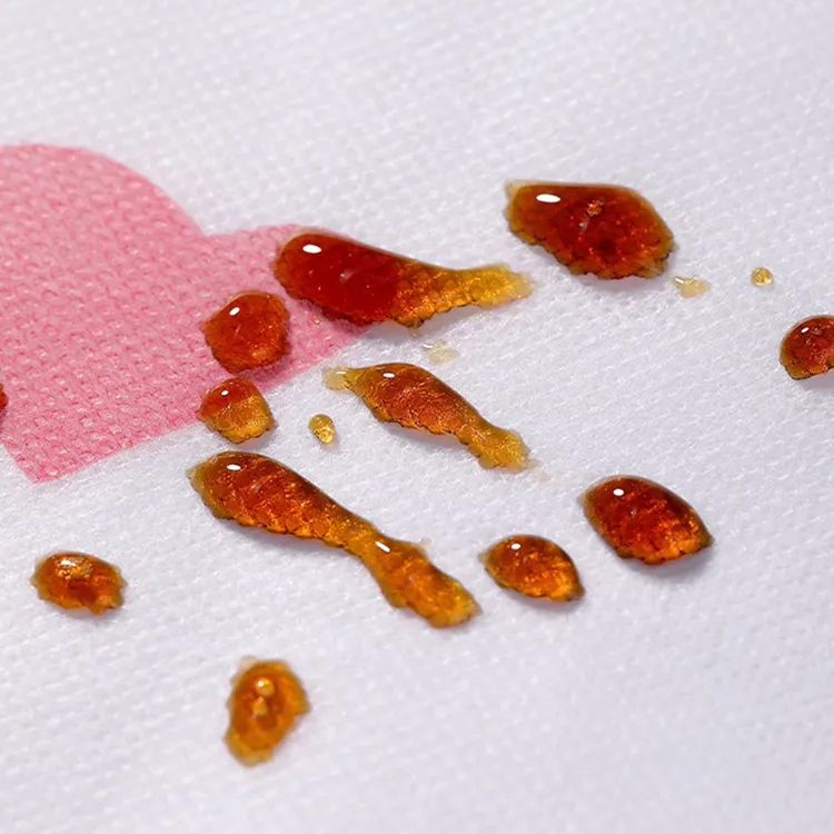 新款一次性不織布圍裙愛心透氣印花家庭用餐吃飯燒烤餐飲罩衣圍裙