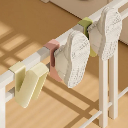 陽台曬鞋架神器防盜窗護欄桿窗外晾衣架窗戶窗台晾曬架