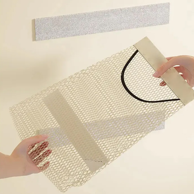 廚餘袋大容量收納袋子裝塑膠袋收納壁掛式魔鬼氈網兜收納神器