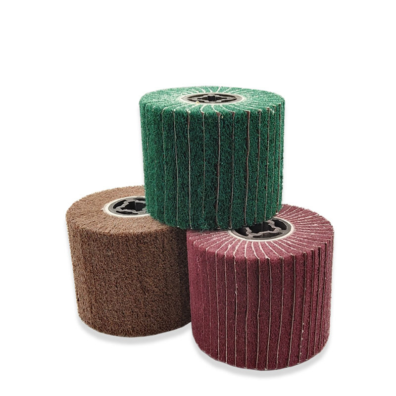 十字芯不銹鋼拉絲輪夾砂拋光輪角磨機用拉絲輪拉絲機用纖維拋光輪