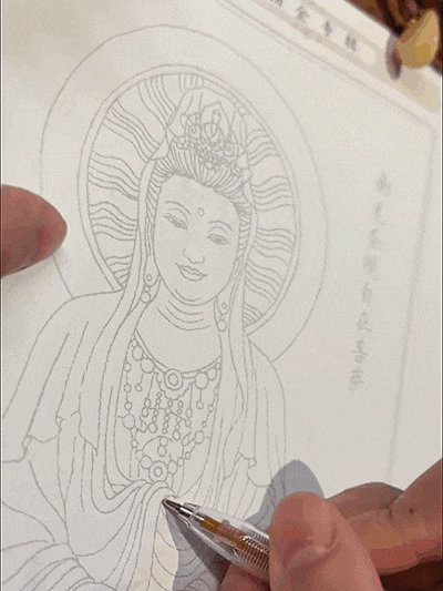 佛象描金手繪本