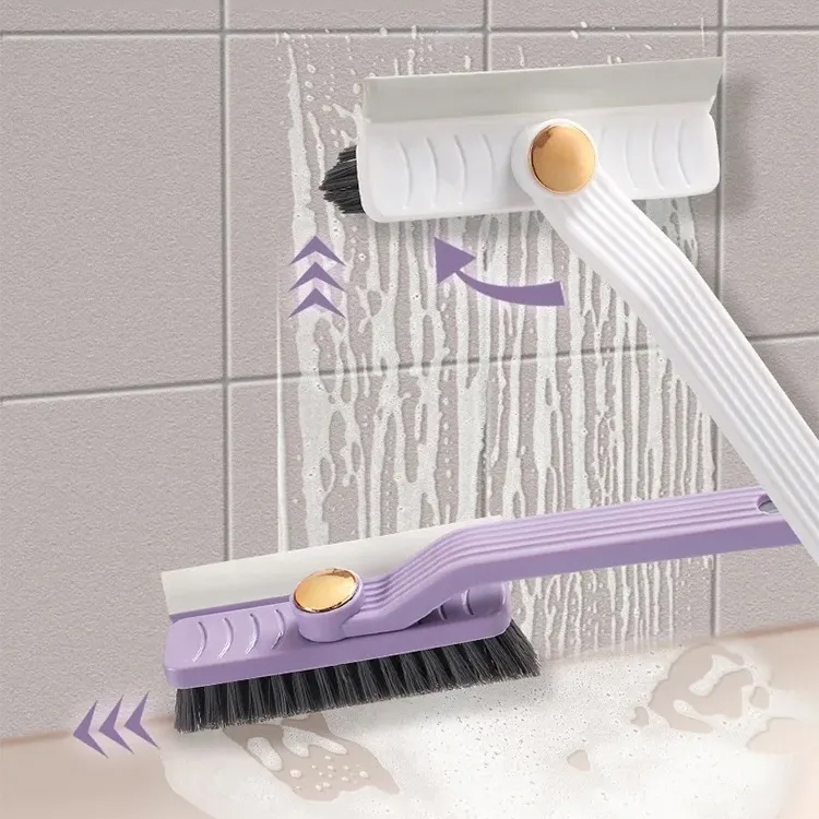 旋轉多功能縫隙清潔刷硬毛二合一浴室磁磚無死角地縫刷牆刷地刷
