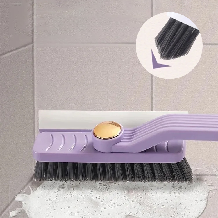 旋轉多功能縫隙清潔刷硬毛二合一浴室磁磚無死角地縫刷牆刷地刷