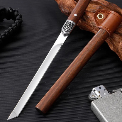 神筆小刀水果刀戶外便攜小直刀燒烤吃肉刀多功能隨身手把肉刀