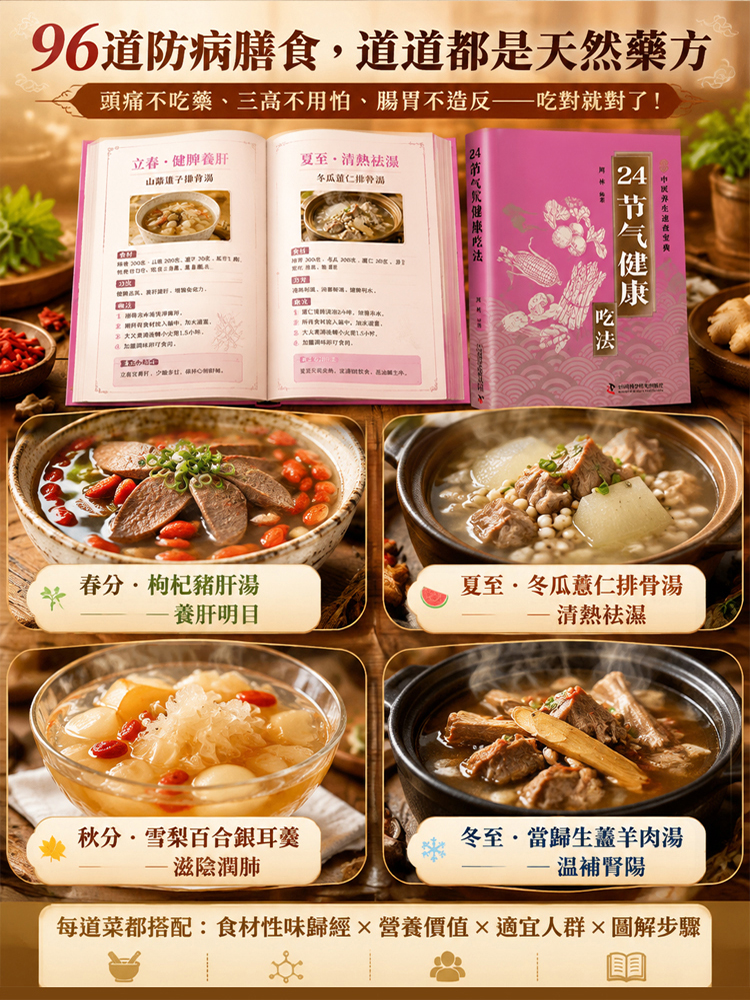 中醫二十四節氣養生食譜書籍