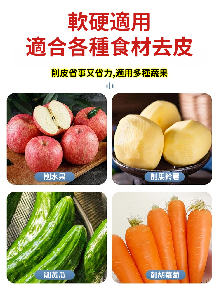 多功能旋轉雙頭去皮器