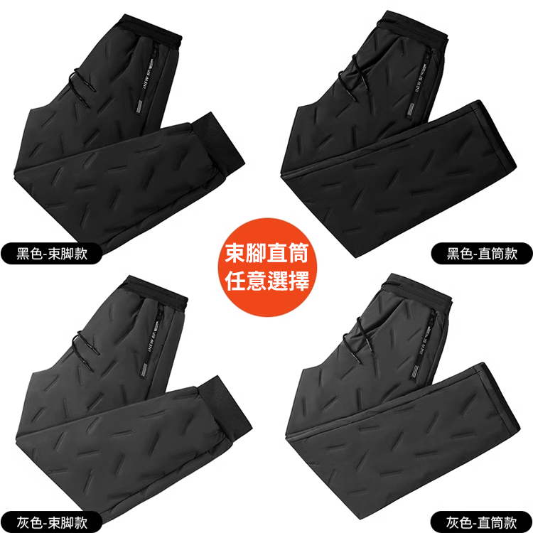 【反季清倉】男女同款加絨加厚羊羔絨休閒褲