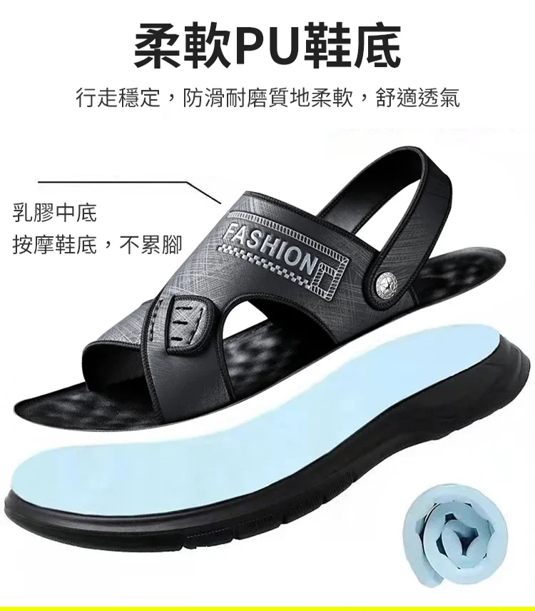 飛行員高檔休閒涼鞋