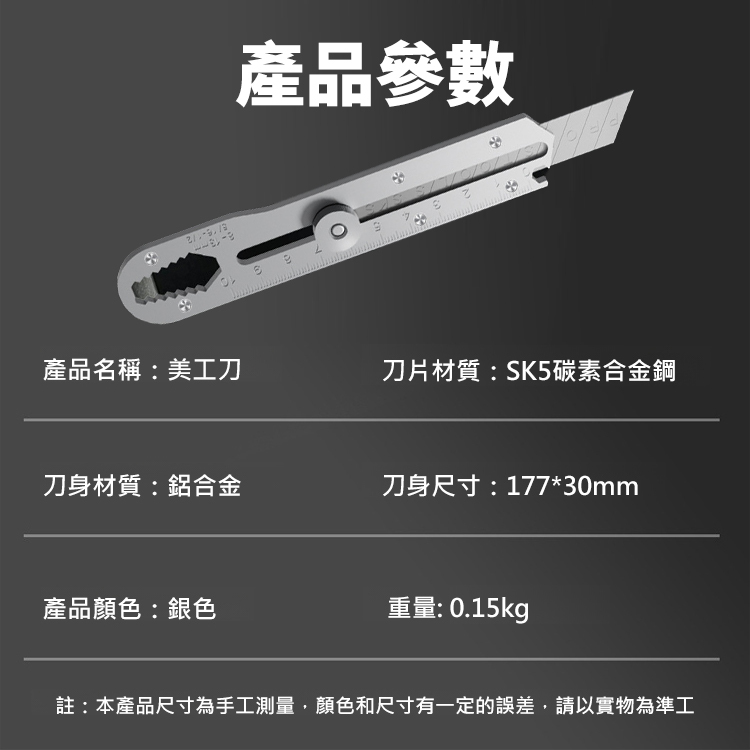 【13合1】多功能全鋼美工刀