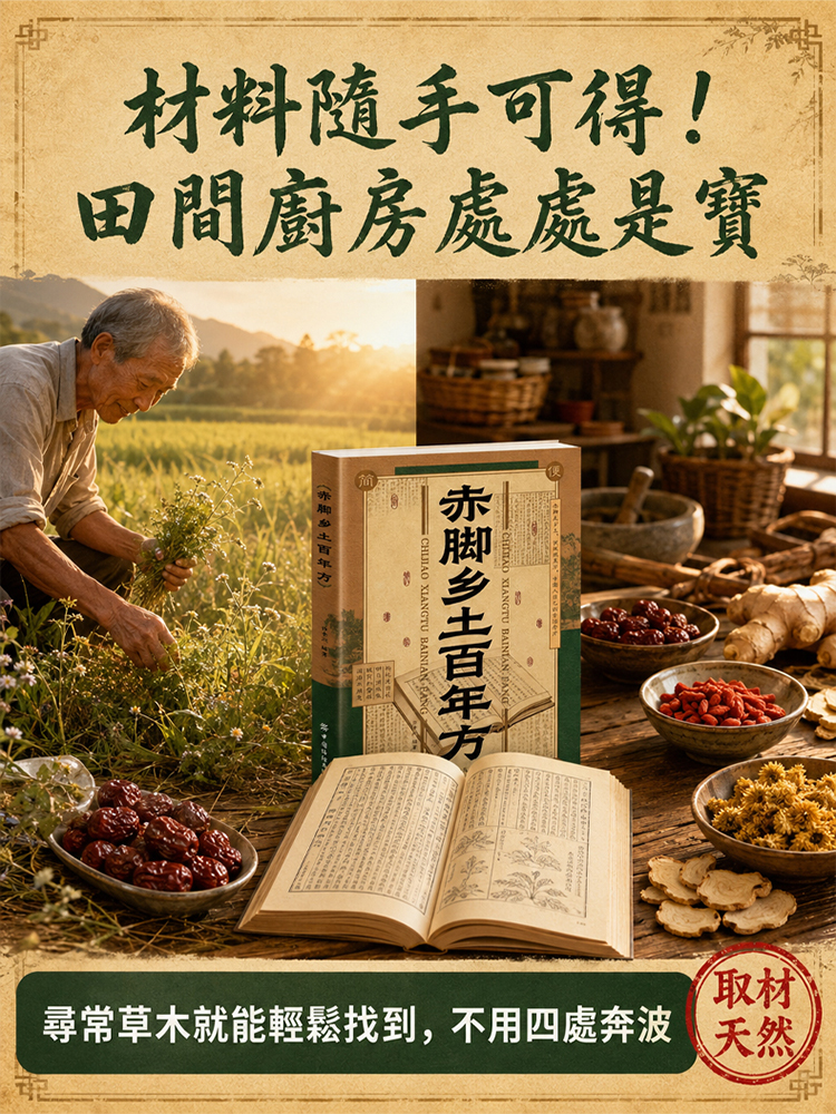 赤腳鄉土百年方書籍