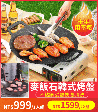 便攜戶外麥飯石烤肉盤
