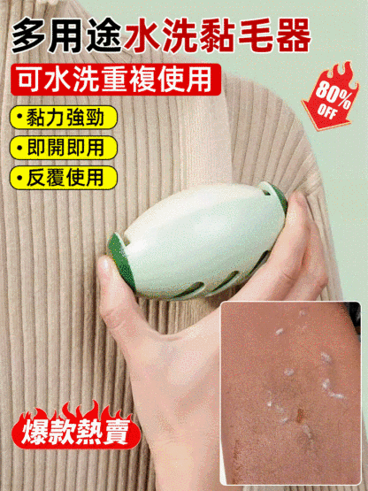 橢圓形多用粘毛器