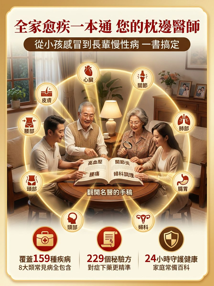 家庭常備實用百科全書《翻開名醫的手稿》