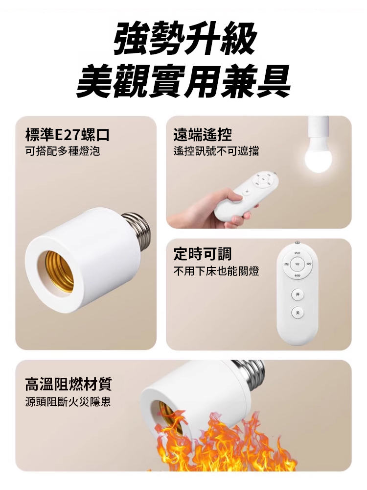 智慧無線遙控燈頭套裝