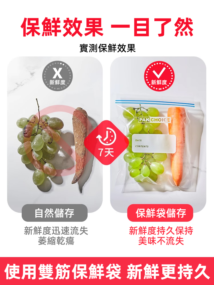 家用密封分裝食品保鮮袋