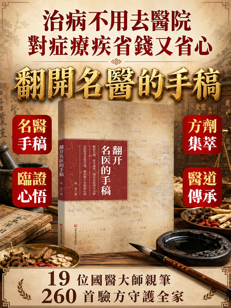 家庭常備實用百科全書《翻開名醫的手稿》