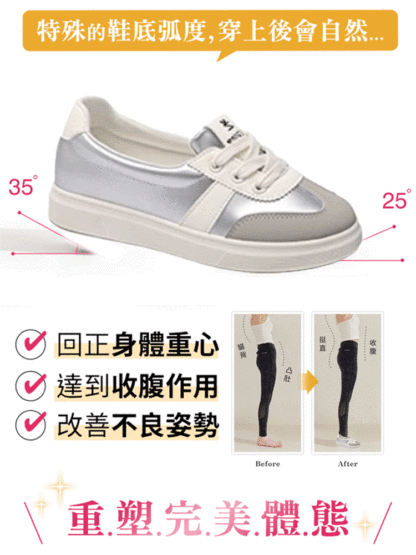 【平底舒適增高】新款軟底平底增高鞋