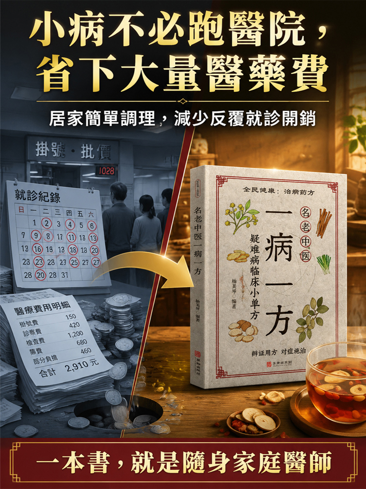 【百病自醫】居家常備用中醫書