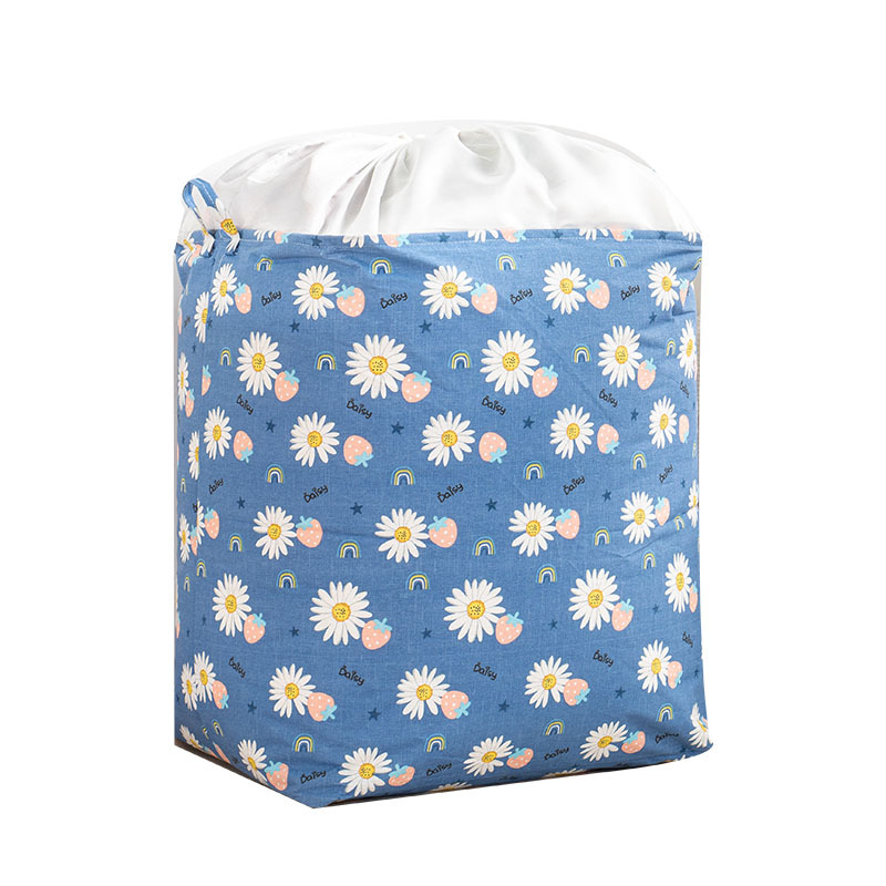 棉麻加厚束口收納袋家用整髒衣服籃大號家用防潮袋子整理袋大號