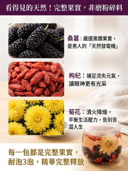 桑葚枸杞菊花茶