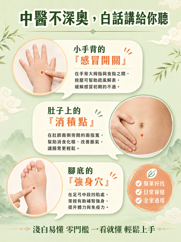 【寶寶不生病】兒童推拿一本通