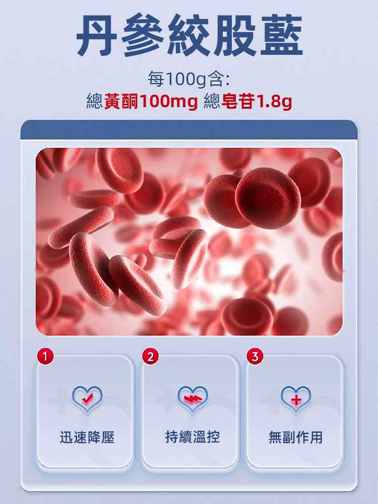 【降壓通血管】丹參絞股藍膠囊