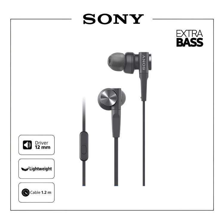 [Impor dari Jepang 100% Ori] Sony MDR-XB55AP Handsfree In-Ear EXTRA BASS With Microphone