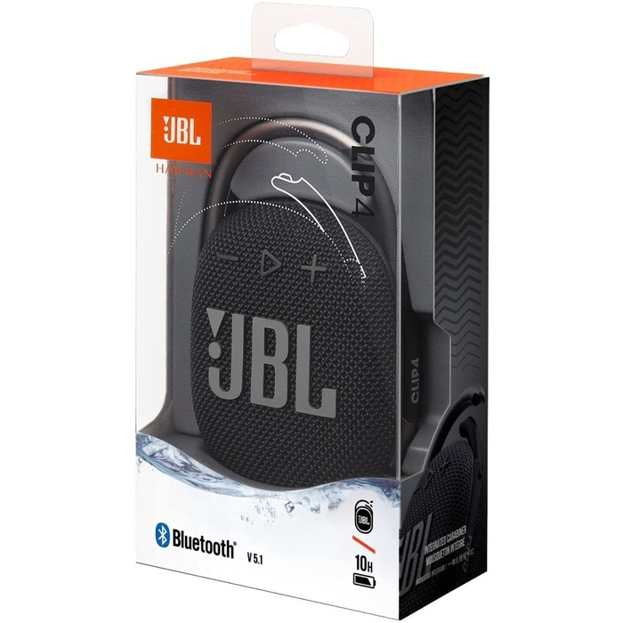 【Impor dari Amerika 100% Ori】JBL Clip 4 Portable Speaker with Bluetooth, Built-in Battery, Waterproof and Dustproof Feature.